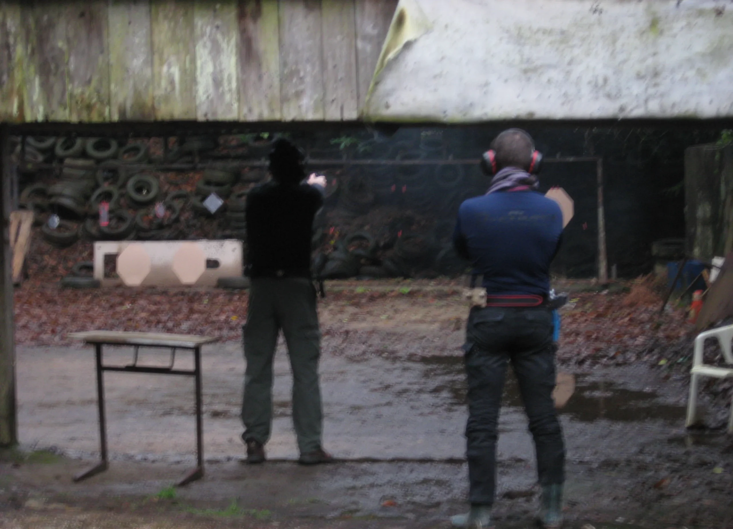 Training with Eric Grauffel at his old, not so fancy range in Quimper, France.